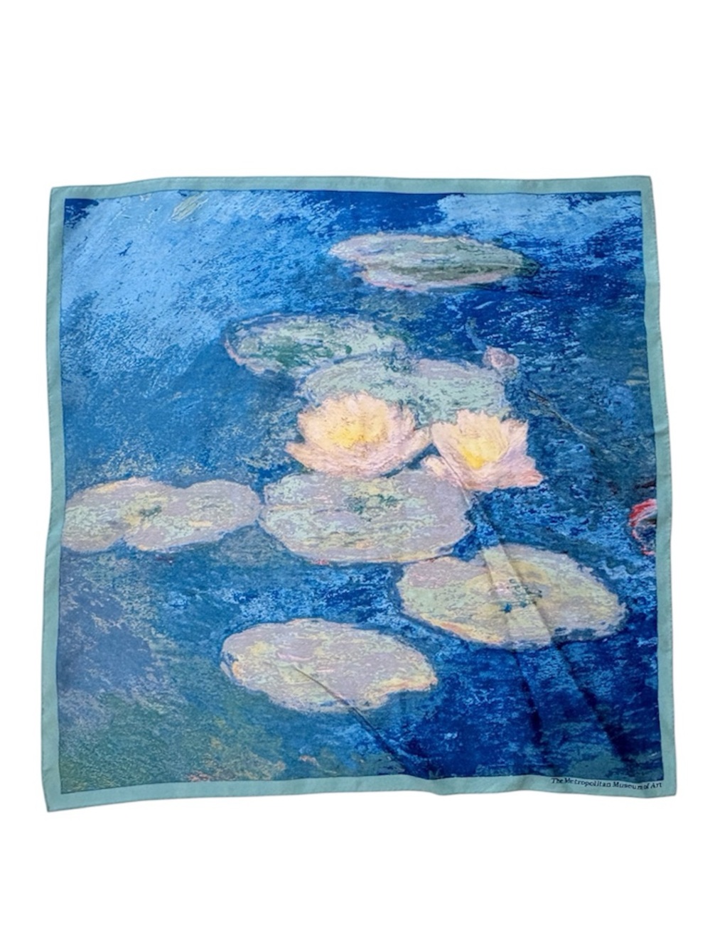 Monet Water Lilies Silk Neckerchief Scarf